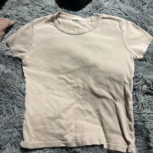 Women's light pink crop top